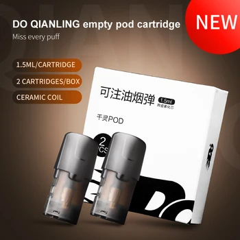 DO QianLing Pod Cartridge 1,5 ml 2 unids/paquete atomizador core ceramics pod system kit de cigarrillos electrónicos vaper cigarro electronico