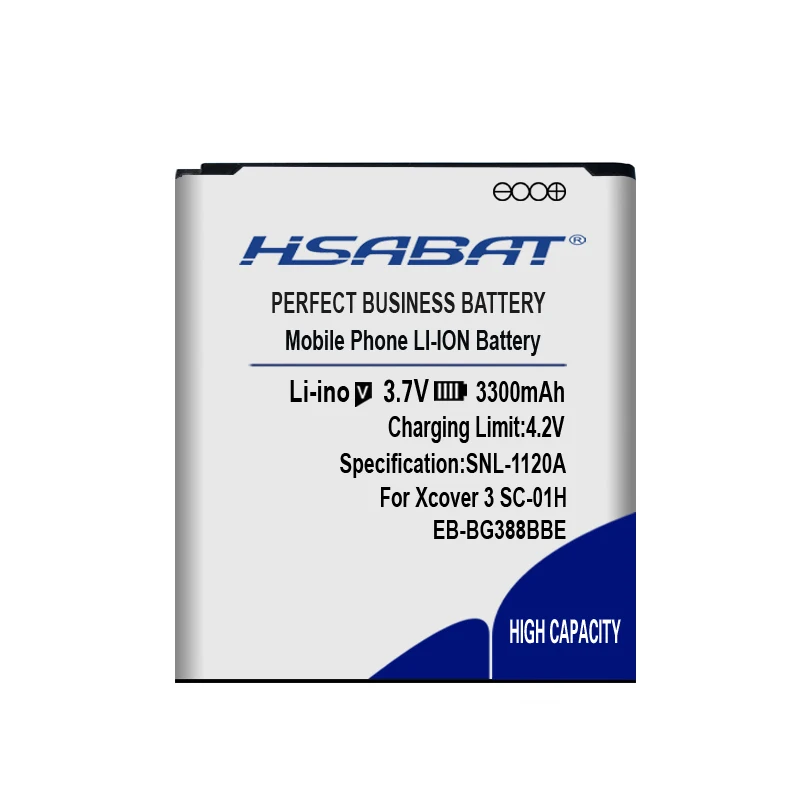 HSABAT аккумулятор для samsung Galaxy Xcover 3 SC-01H G388 G388F G389F G388D N533 3300 мА/ч, EB-BG388BBE