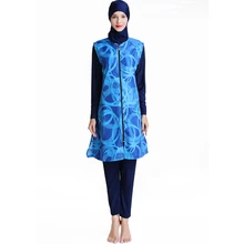 Мусульманский купальный костюм размера плюс, Женский скромный купальный костюм с полным покрытием, исламский хиджаб, одежда для серфинга, спортивная одежда, Буркини, пляжная одежда, купальный костюм