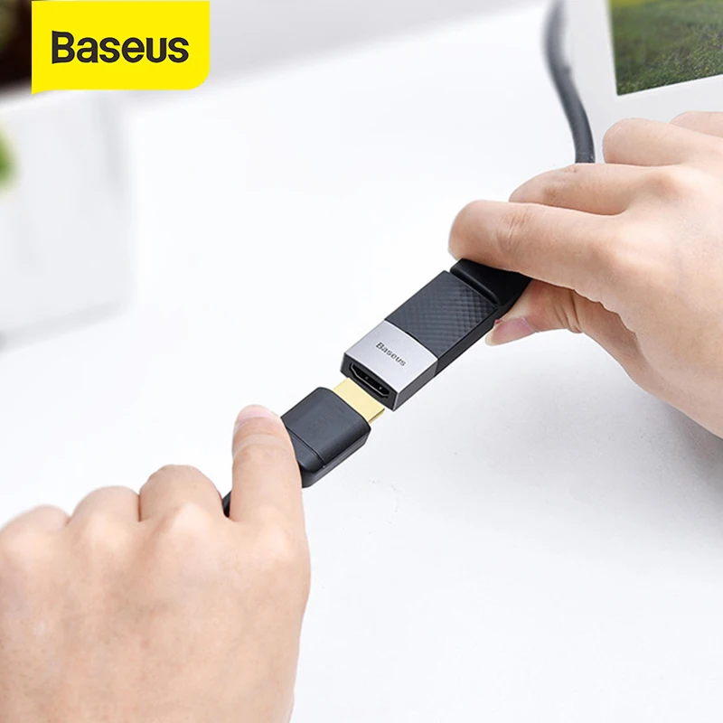 Baseus HDMI удлинитель 2 0 Женский к женскому усилитель сигнала 4K 60Hz адаптер для PSD ТВ Box