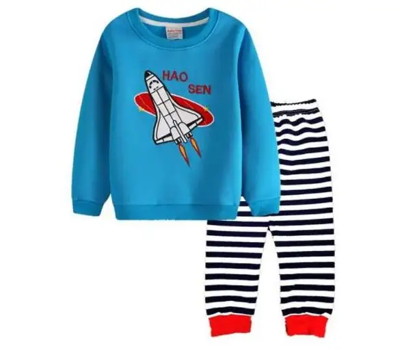 Baby 100% Cotton Pajama Sets Cute Sheep Animal Sleepwear Kids Cosy Pajamas Long Sleeve Tshirt Trousers Suits Boy Girl Clothes designer nightgowns Sleepwear & Robes