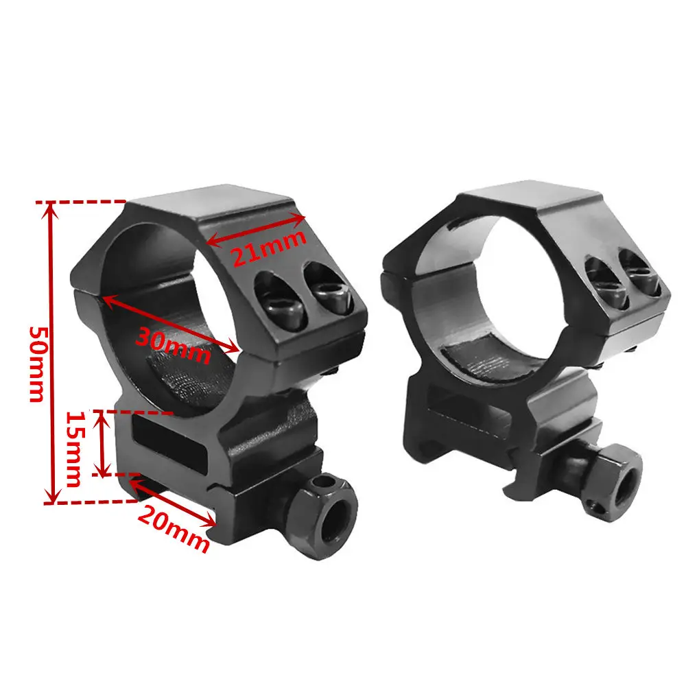 FIRECLUB 2PCS 30mm Hunt Riflescope mount ring 20MM dovetail rail high profile Low Profile for rifle scope | Спорт и развлечения
