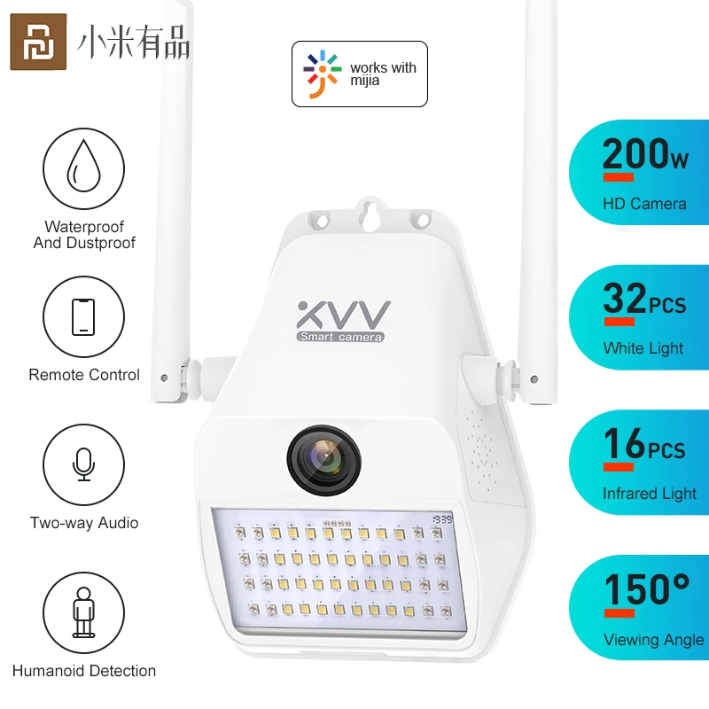 Умная IP Wi Fi камера 1080P для приложения Mijia беспроводная уличная веб Xiaovv D7 настенная