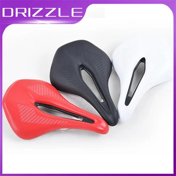 

New Bicycle leather Saddle MTB Road bike Seat Wide Hollow Comfort Breathable Soft Bike Saddles Cycling Part mountain bike saddle