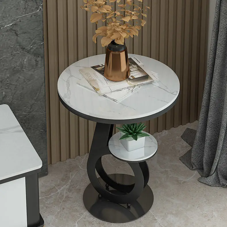 Six marble post-modern minimalist Side Table 2 Six marble post-modern minimalist Side Table 2
