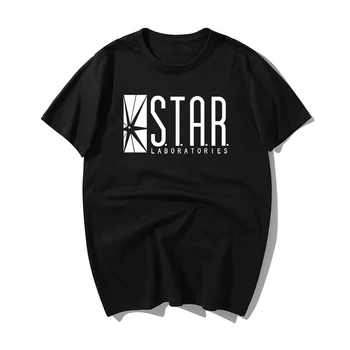 

2020 Summer Tops Tees Jumper The Flash Gotham City Comic Books Superman Tv Series Men's T-shirt STAR Labs New Fashion T Shirt