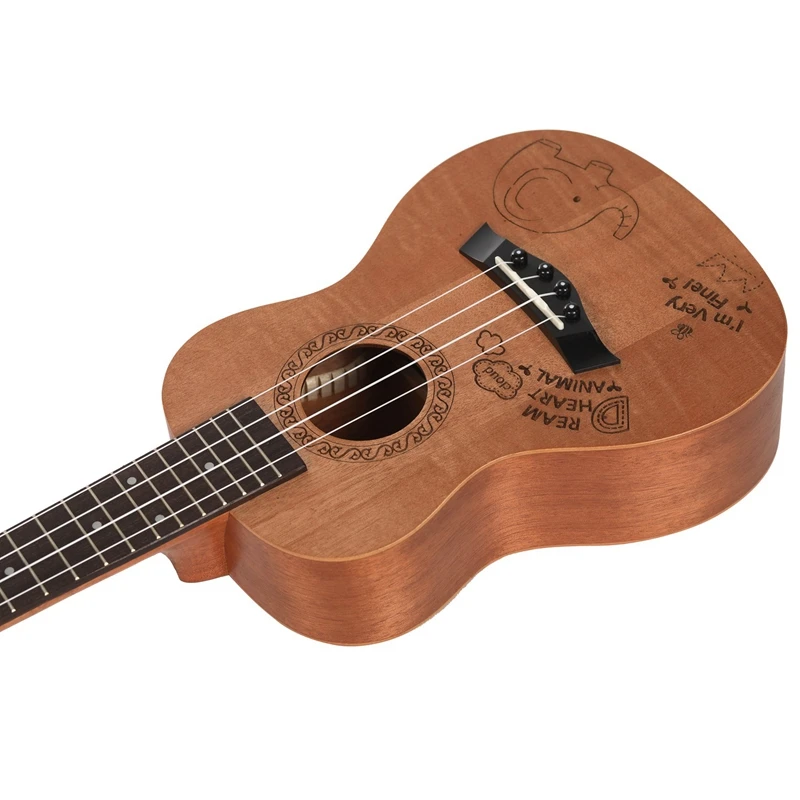 Горячая-концертная Гавайская гитара 23 дюймов Oguman Ukelele 23 дюймов Uke 4 струнные Гавайские гитары с палисандр гриф Классическая головка гитары