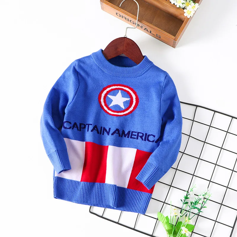 Детская одежда свитер новинка 2019 весенне Зимний вязаный с круглым вырезом и