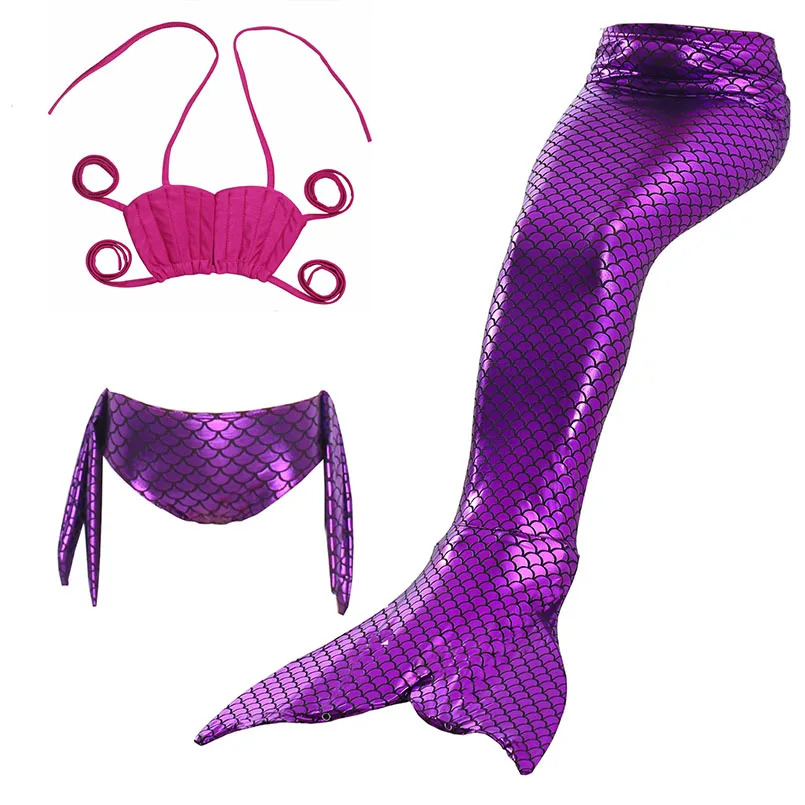 Купальник с хвостом Русалочки для девочек купальник бикини детский костюм