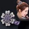 AWAYTR Rhinestone Flower Hair Claws Hair Barrettes Hair Accessories Ponytail Holder Women Crystal Hair Clips Claw Hairpins ► Photo 2/6