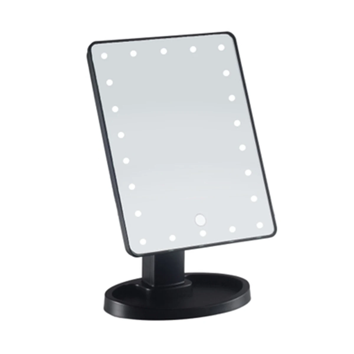 Black 22 LED Mirror 16/22 светодиодный светильник ed зеркало для макияжа с лампой светильник с сенсорным экраном косметическое зеркало красота Настольный туалетный столик подставка зеркала - Цвет: Black 22 LED Mirror
