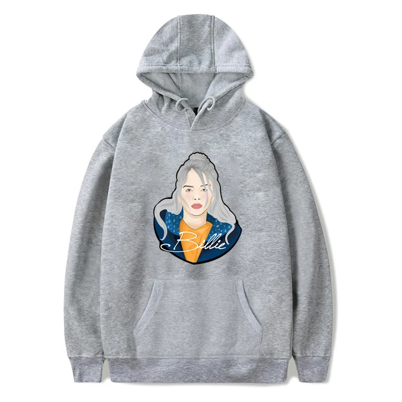 Hoodies 20 Детские толстовки с капюшоном детская одежда для мальчиков и девочек детские толстовки с принтом Билли эйлиш повседневное хлопковое зимнее пальто Топы для малышей - Цвет: Hoodies 20