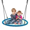 40'' Spider Web Tree Swing Kids Outdoor Play Set w/ Adjustable Ropes Gift 1