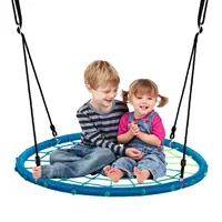 40'' Spider Web Tree Swing Kids Outdoor Play Set w/ Adjustable Ropes Gift 1