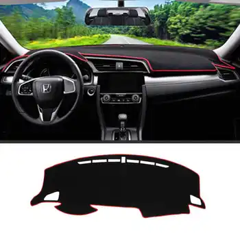 

Car Dashmat Dashboard Cover For Honda Civic 10th 2016 2017 2018 Dashboard Protect Pad Instrument Platform Cover Mat