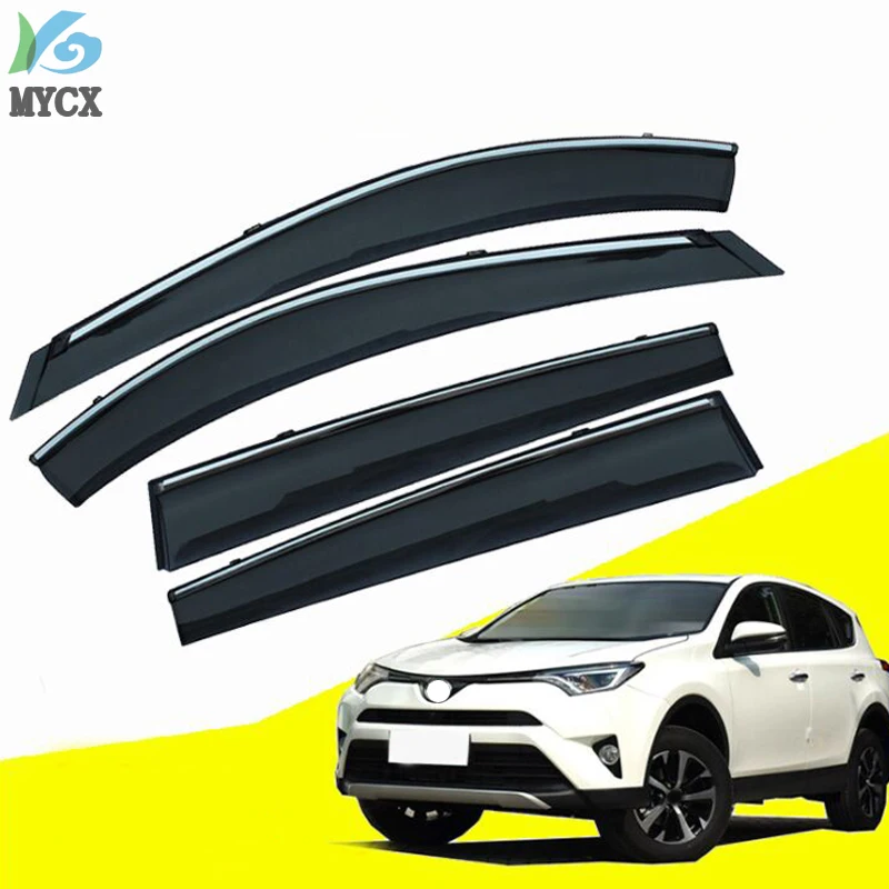 Для Toyota RAV4 XA40 2014 2015 2016 2017 2018 автомобильные аксессуары дымчатые двери окна