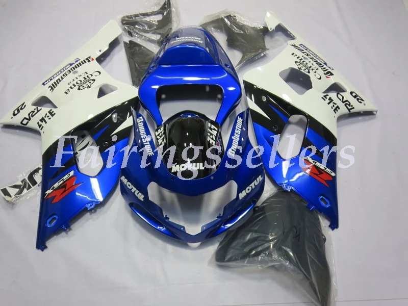 ABS Пластик обтекатели комплект подходит для Suzuki GSXR600 GSXR750 GSXR 600 750 01 02 03 2001 2002 2003 метеоритный черный