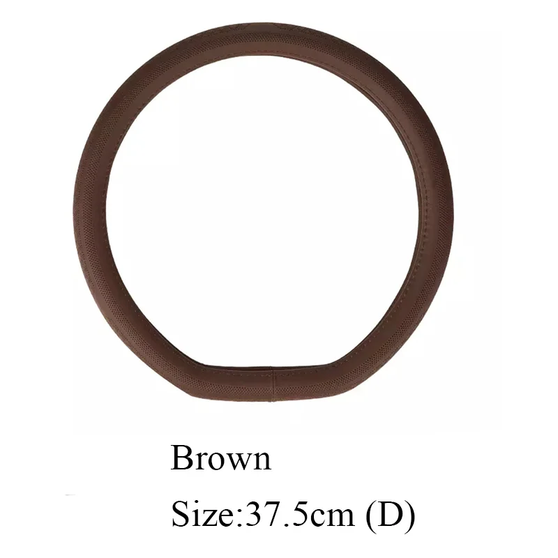 Brown D Size Xiaomi Mijia Maiwei крышка рулевого колеса автомобиля эмульсия кожаный руль чехлы авто аксессуары автомобильный чехол стильный для 37,5 см - Цвет: Brown D Size