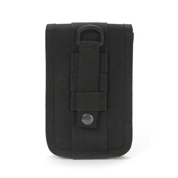 

Phone Bag Double Layer Card Storage Oxford Cloth Outdoor Travel Camping Hunting Carrier Shockproof Mini Utility Waist Pack