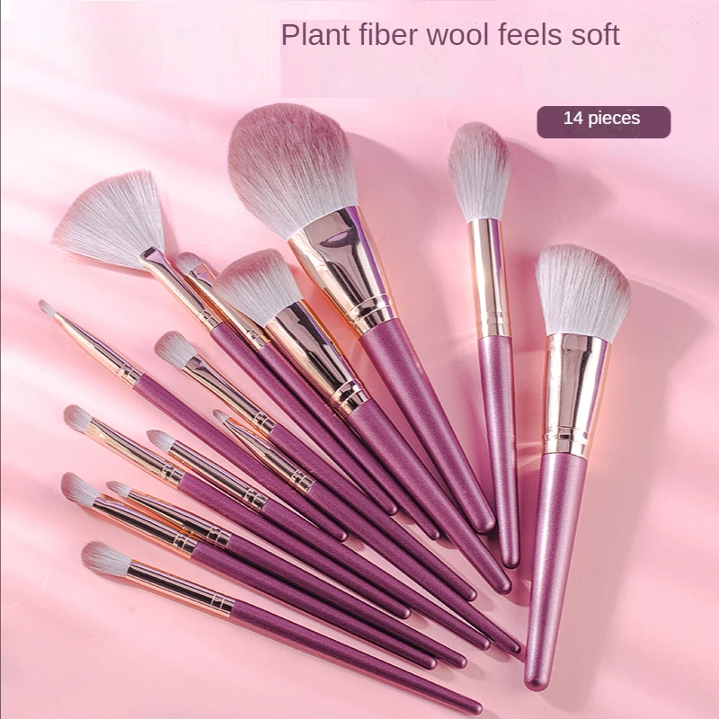 Новинка набор кистей для макияжа супермягкая Кисть с деревянной ручкой в виде