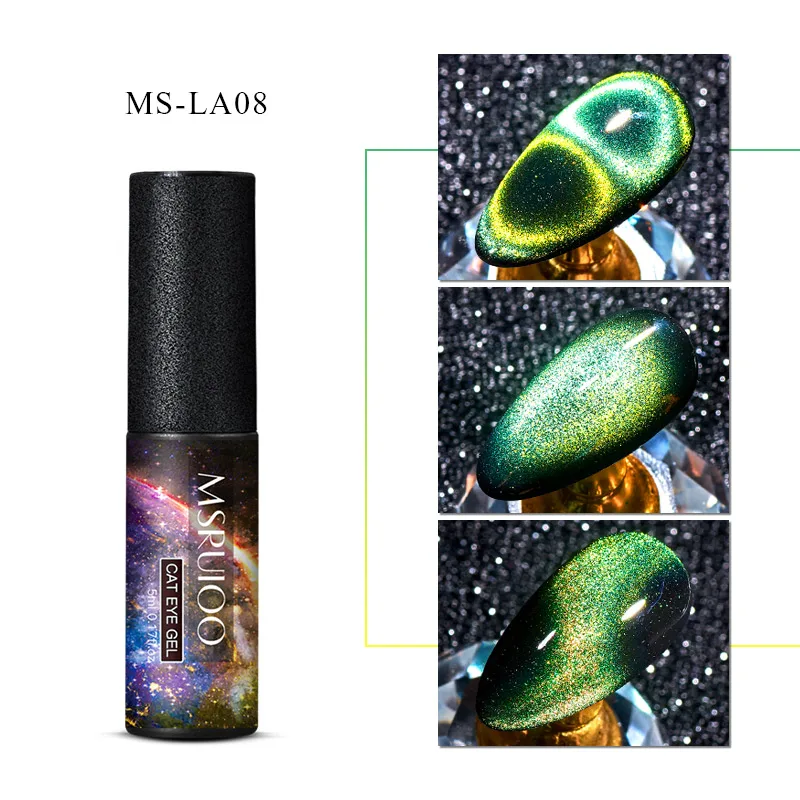 MSRUIOO 9D Galaxy Гель-лак «кошачий глаз» Хамелеон для использования с магнитом замочить от УФ/светодиодный лак для ногтей Полупостоянный Маникюр гель Лак 5 мл - Цвет: Q01731