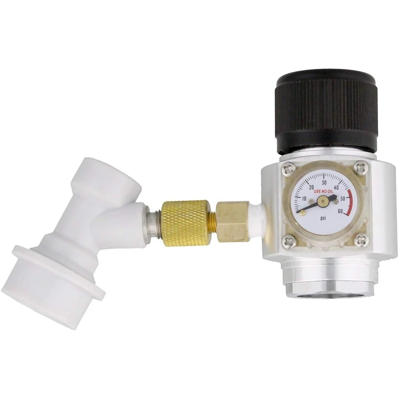 Portable Cornelius Keg Dispense Kit - Mini CO2 Regulator and Draft Beer Dispenser Keg Spout for Bee