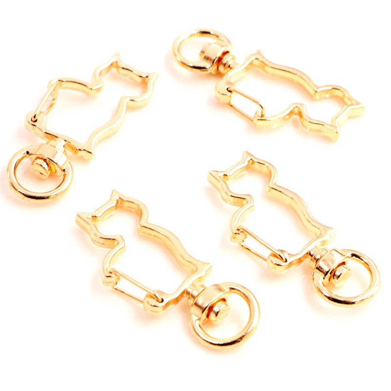 10pcs/lot Snap Hook Trigger Clips Buckles For Keychain Lobster Lobster Clasp Hooks for Necklace Key Ring ClaspDIY Making 