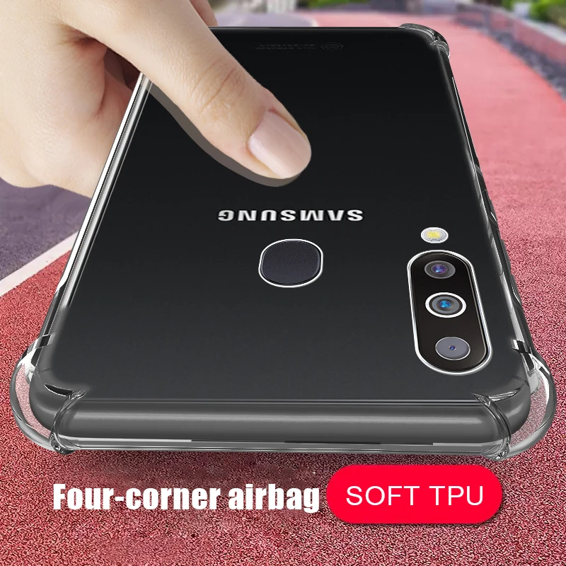 Ударопрочный высокий прозрачный чехол для samsung Galaxy Note 8 S9 S8 Plus note8 силиконовый