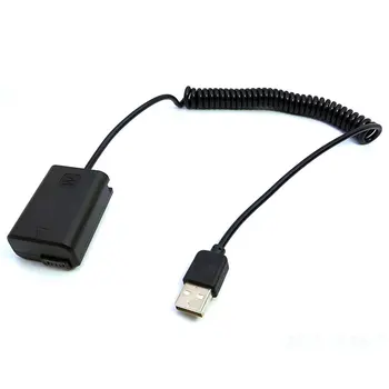 

5V 2A-4A AC-PW20 NP-FW50 USB Spring Cable Adapter for Camera Alpha NEX F3 5R 5T 3N 5N A33 A37 A55 A5000 A6000 A6300 A6500