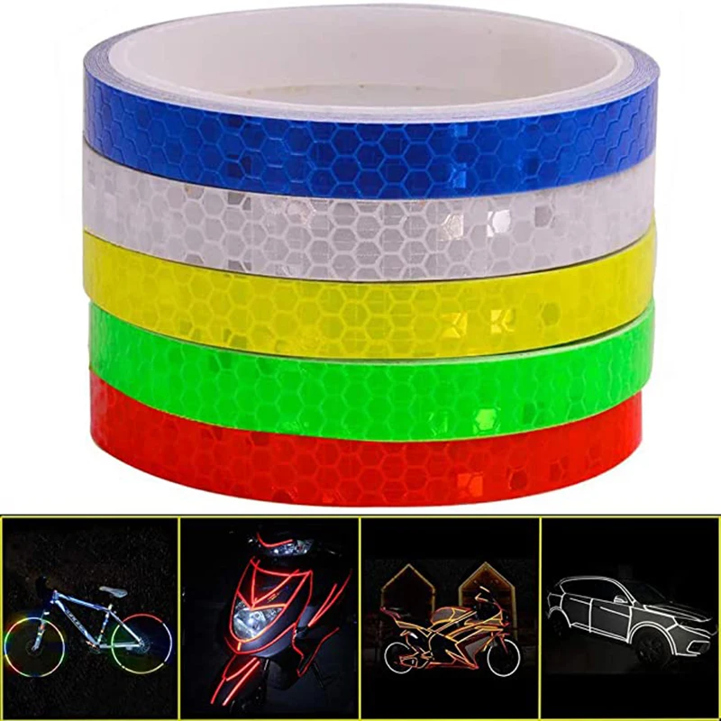 8m Safety Warning Cycling Tape Reflective Stickers Bicycle Reflective