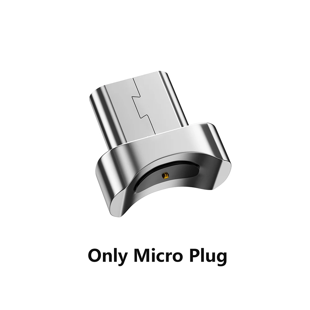 Магнитный Micro USB кабель для iPhone, samsung, huawei, usb type-C, зарядный кабель для мобильного телефона, USB-C, магнитный кабель для зарядного устройства - Цвет: Only Plug Micro