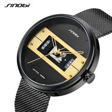 

Sinobi Fashion Creative Men's Wrist Watch Waterproof Military Army Stainless Steel Male Clock Top Brand Luxury Man Sport Watches