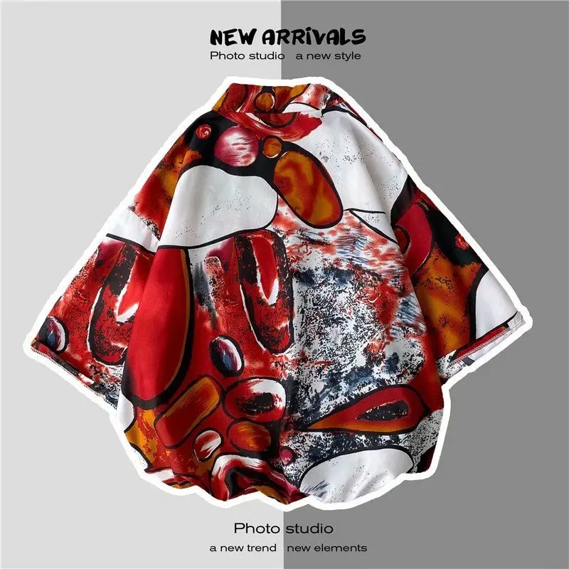Japanese Kimono Man V-hanver Yukata Mannelijke Samurai Kostuum Haori Obi Strand Mannen Kimono Vest Japanse Streetwear Jas
