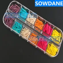 300 шт(50 шт/тип) стоматологический отделитель зубов материалы одноразовые стоматологические поставки межзубные композитные Контурные деревянные клинья