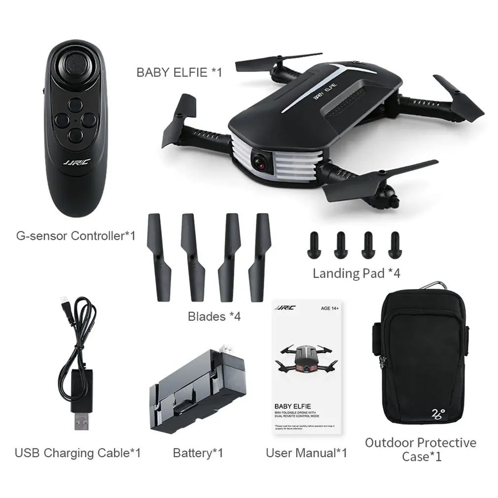 H37 Mini Baby Elfie Selfie 720P wifi FPV режим удержания высоты Безголовый g-сенсор RC Дрон Квадрокоптер вертолет RTF складной