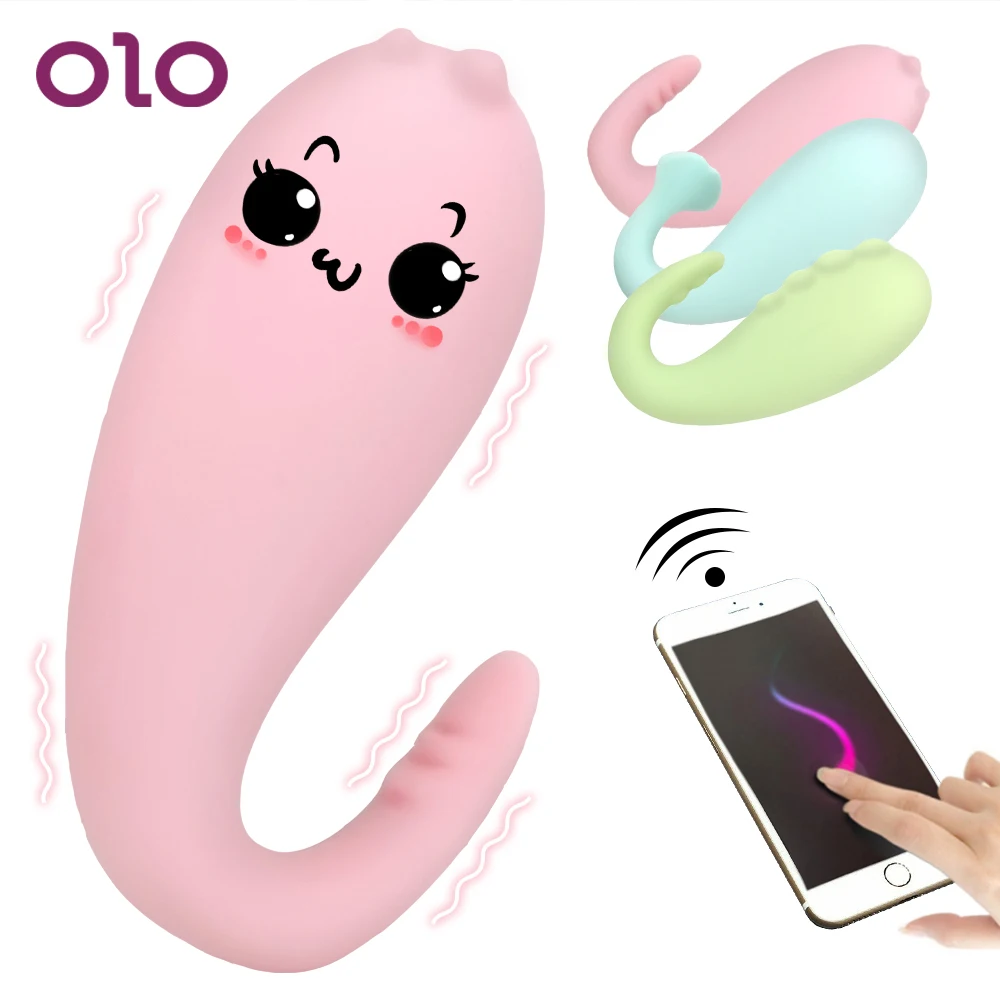OLO Silicone Monster Pub Vibrator APP Bluetooth Wireless Remote control G-spot Massage 8 Frequency Adult Game Sex Toys for Women