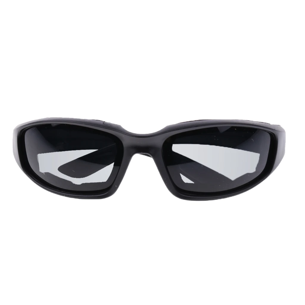 3x Motorcycle Dustproof Riding Glasses Smoke Clear Yellow Padded Comfortable