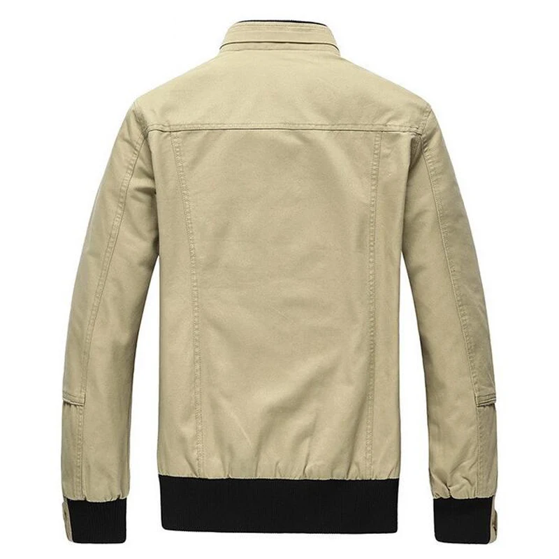 Мужская куртка, мужское новое осеннее и зимнее пальто, хлопковые куртки со стоячим воротником, Мужская Новая брендовая одежда черного цвета XXL оптом