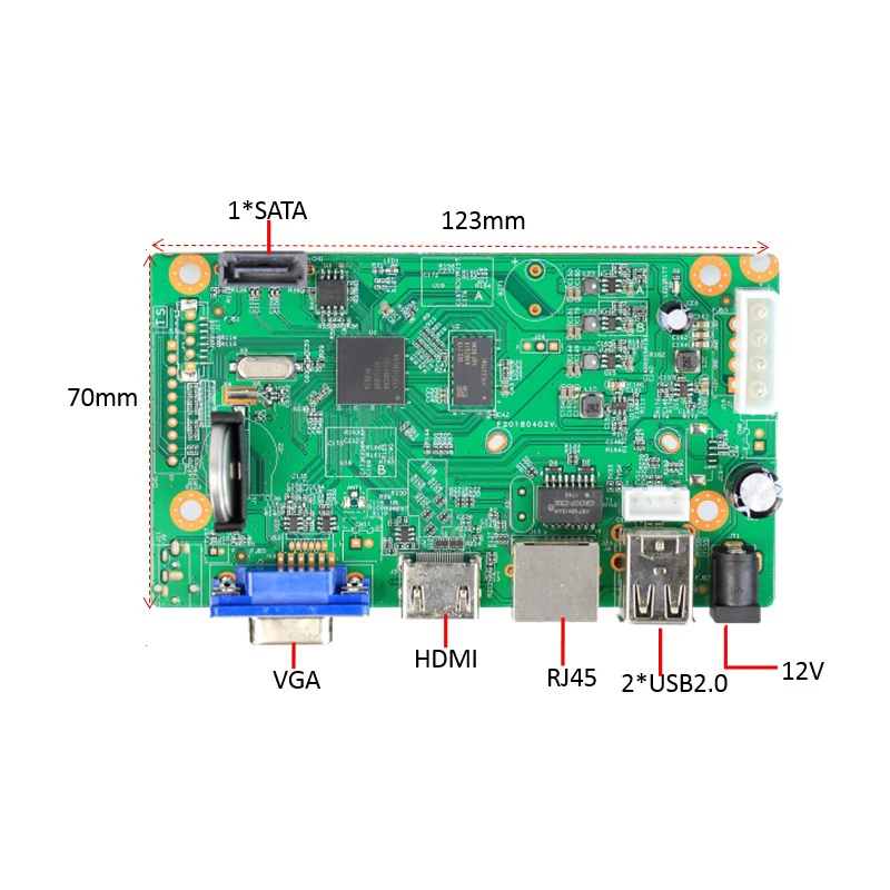 16CHx5. 0MP H.265 NVR плата интеллектуального видеонаблюдения сетевой видеорегистратор Поддержка Onvif/Cloud
