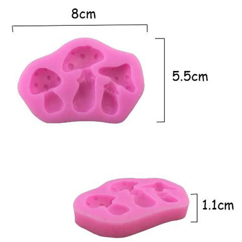 3D DIY силиконовые помадки грибы формы кекс Сахар ремесло цветение Торт Плесень мыло формы Шоколадные конфеты Кондитерские инструменты для выпечки