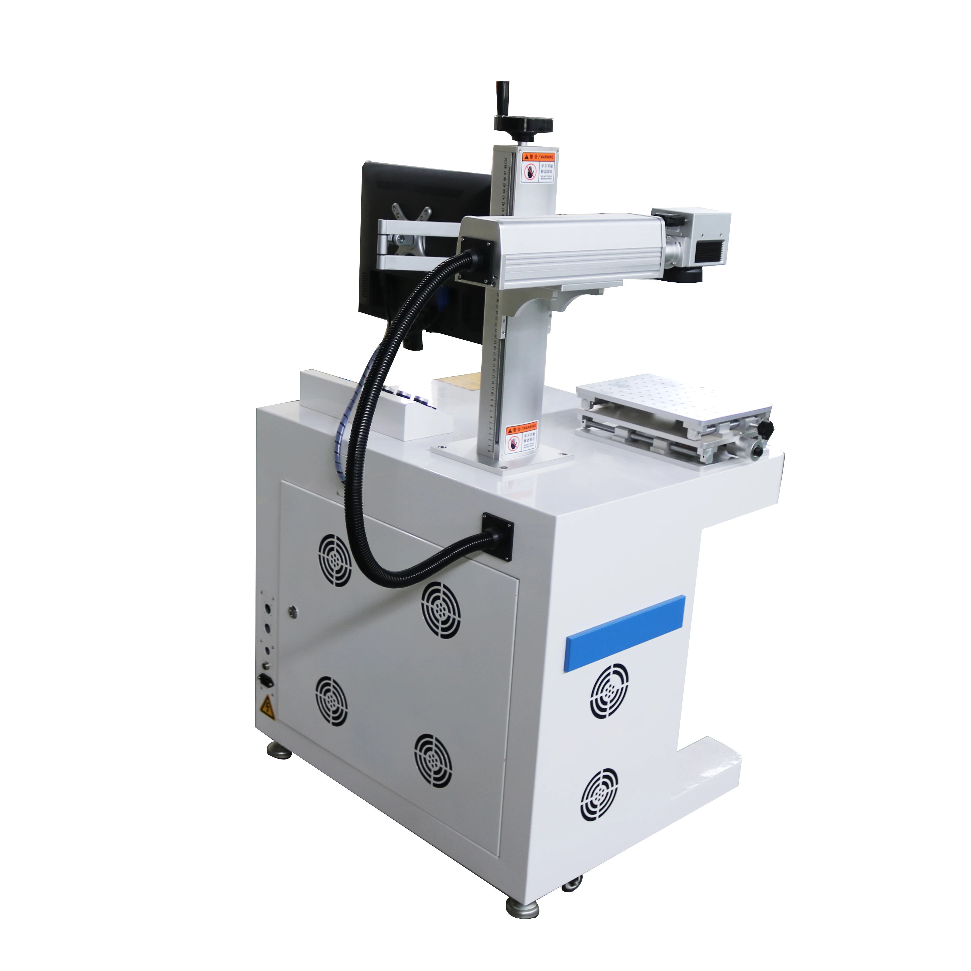 

Raycus 50W 100W Fiber Laser Marking Machine 20W 30W 60W Stainless Steel Engraver Marker with Rotary Axis Metal