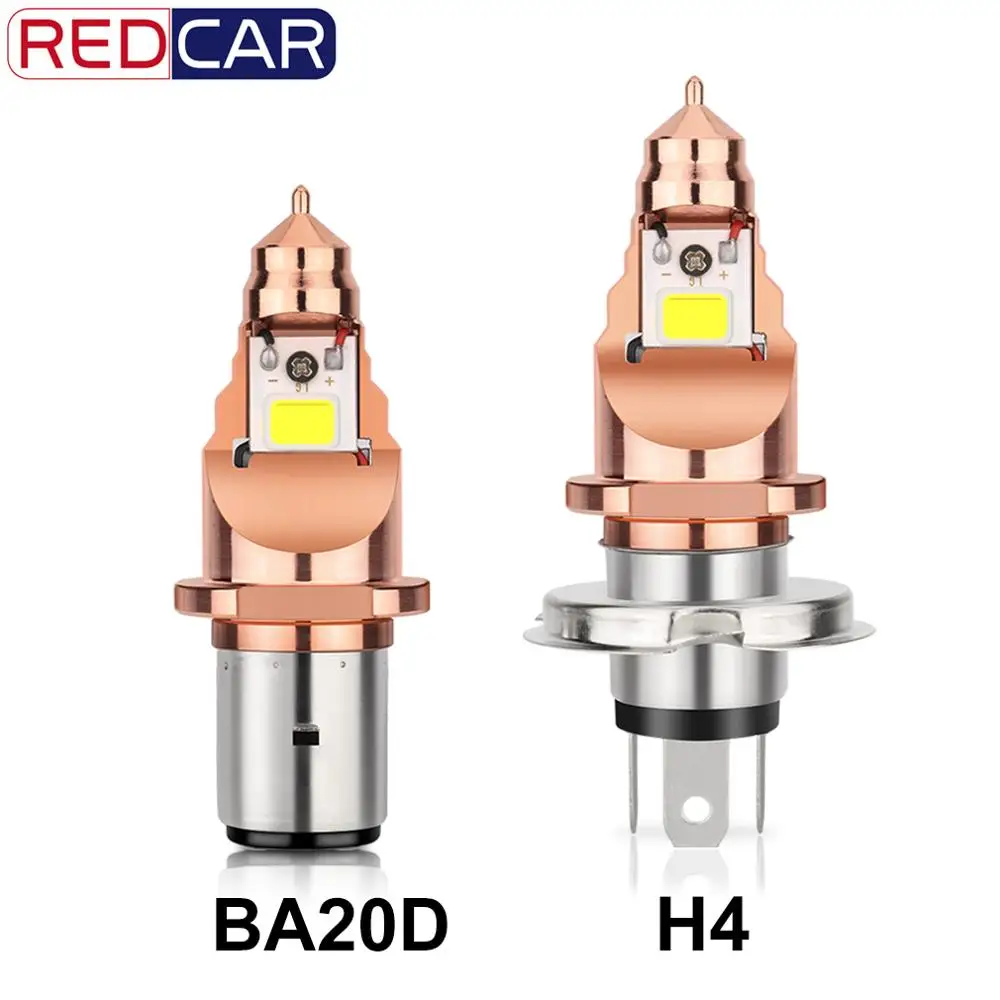 1 шт. BA20D H4 светодиодный светильник для мотоцикла 1200LM 6000K COB дальнего и ближнего света, мотоциклетный головной светильник, противотуманный светильник, аксессуары для мото 12 В