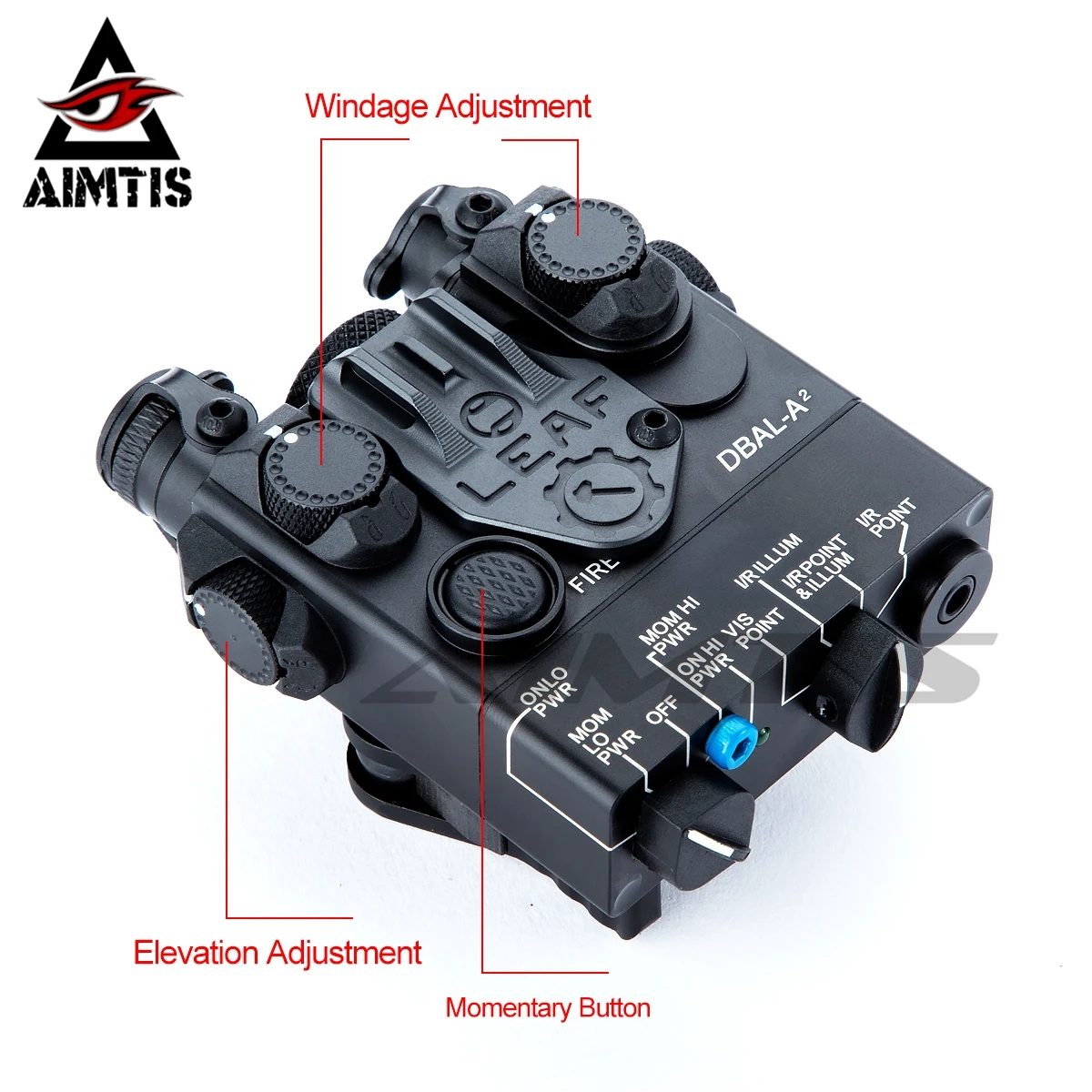 AIMTIS DBAL-A2 оружие светло-красный с лазером с дистанционным выключателем тактический охотничий фонарь винтовка страйкбол светодиодный