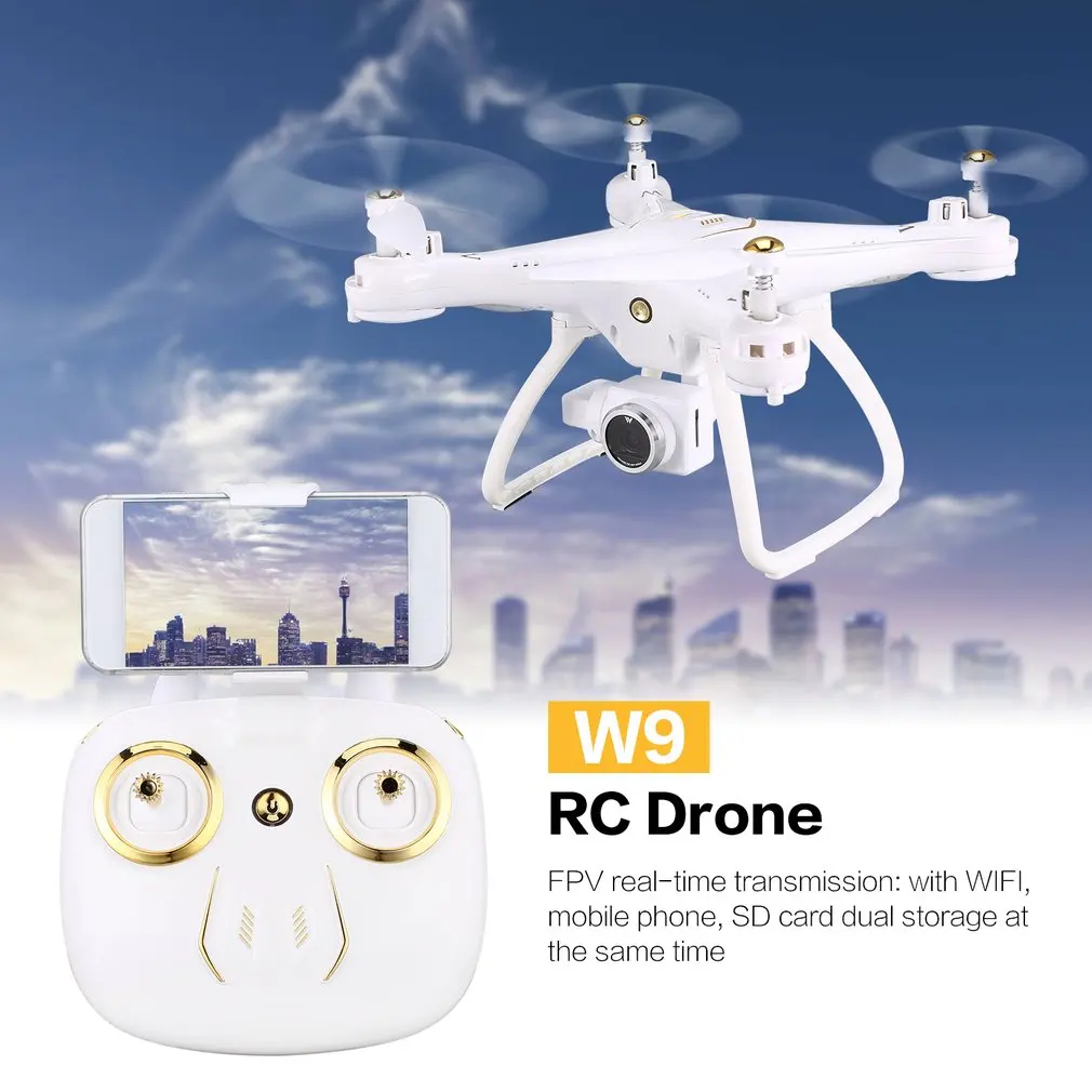 Attop W9 4G 5G Wifi gps 720P 1080P FPV камера передача в реальном времени Радиоуправляемый Дрон Квадрокоптер с безголовым режимом удержания высоты