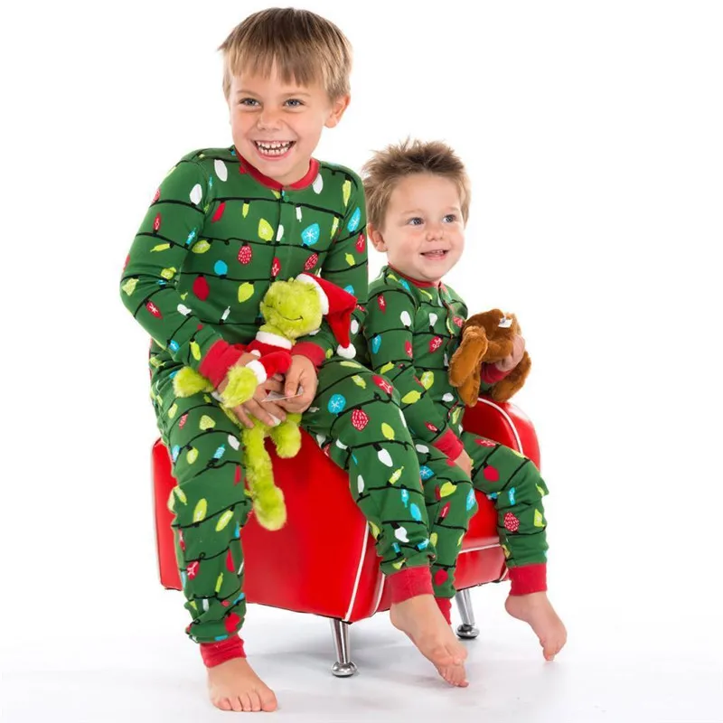 Christmas Family Romper pajamas set Xmas Family Matching Outfits Pyjamas Sleepwear Nightwear PJS Clothing Adult kids jumpsuit