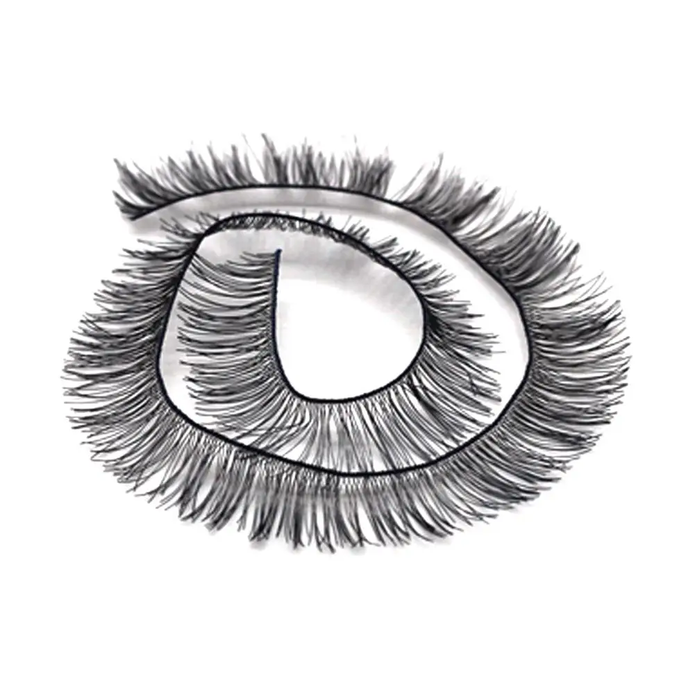 1pc Black 1/2 шт Кукла накладные ресницы Силиконовые кукольные ресницы Детские аксессуары для куклы ручной работы кукольные ресницы - Цвет: 1pc Black