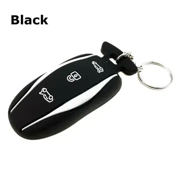 

1Pc Soft Silicone Car Key Fob Cover Case 3 Buttons For Tesla Model S Keys Odorless Accessories Auto Key Covers