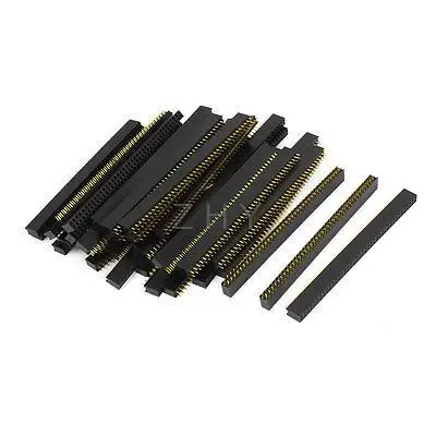 

40pcs Double Row 40 Pin 2.54mm Pitch Female PCB Header Connector