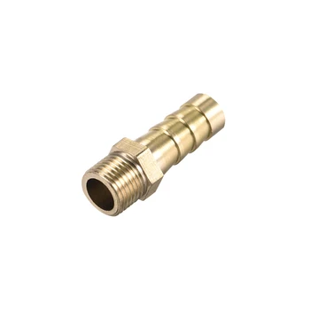 

uxcell Brass Barb Hose Fitting Connector Adapter Barbed X Male Pipe 8mm Barb 12pcs
