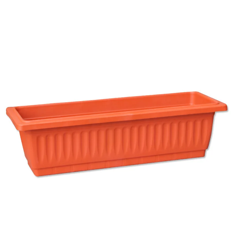 

Lao hua nong Flowerpot Rectangular Resin Plastic Flowerpot Planter Balcony Extra Large Planting Basin 100 Cm